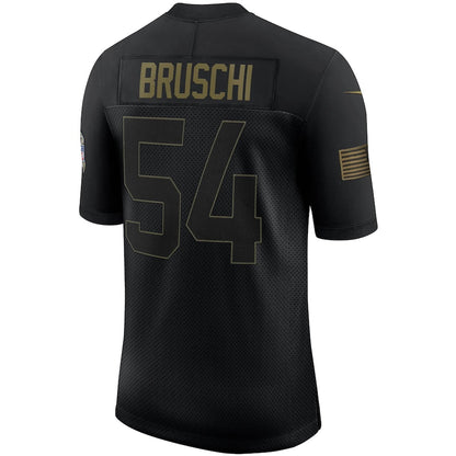 New England Patriots Tedy Bruschi Salute To Service NFL jersey front view