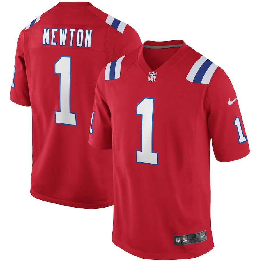 New England Patriots Cam Newton NFL jersey front view
