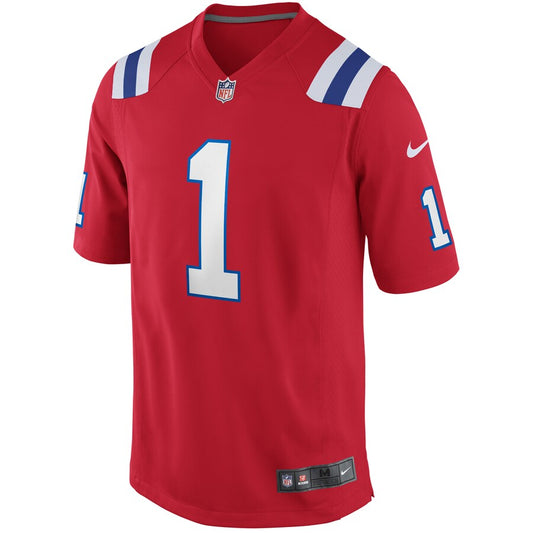 New England Patriots Cam Newton NFL jersey front view