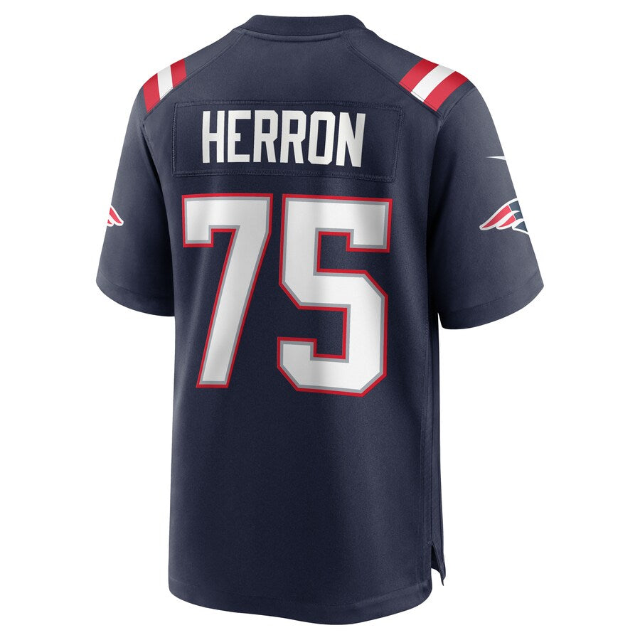 New England Patriots Justin Herron NFL jersey front view