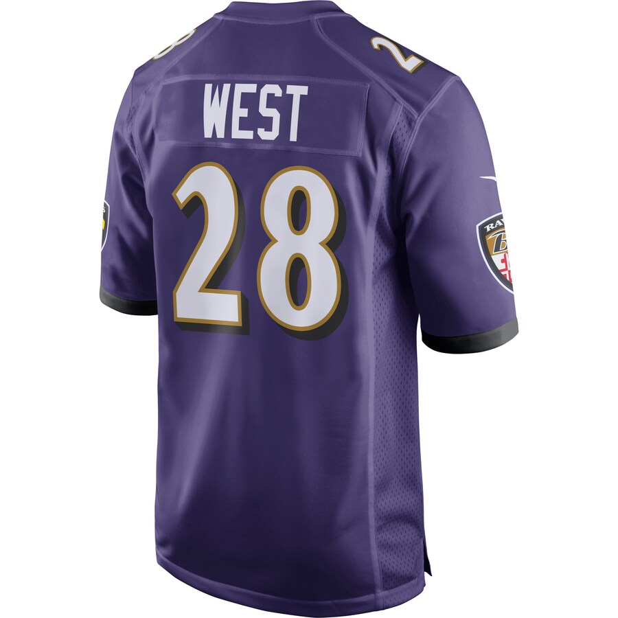 Baltimore Ravens Terrance West NFL jersey front view