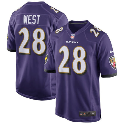 Baltimore Ravens Terrance West NFL jersey front view
