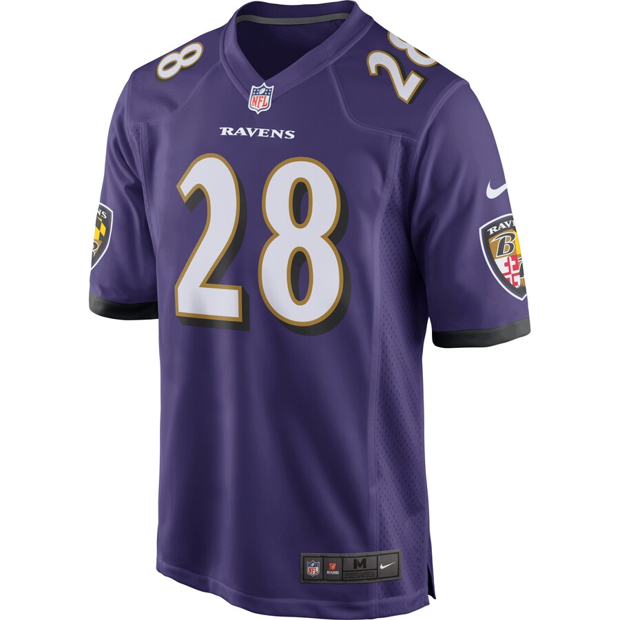 Baltimore Ravens Terrance West NFL jersey front view