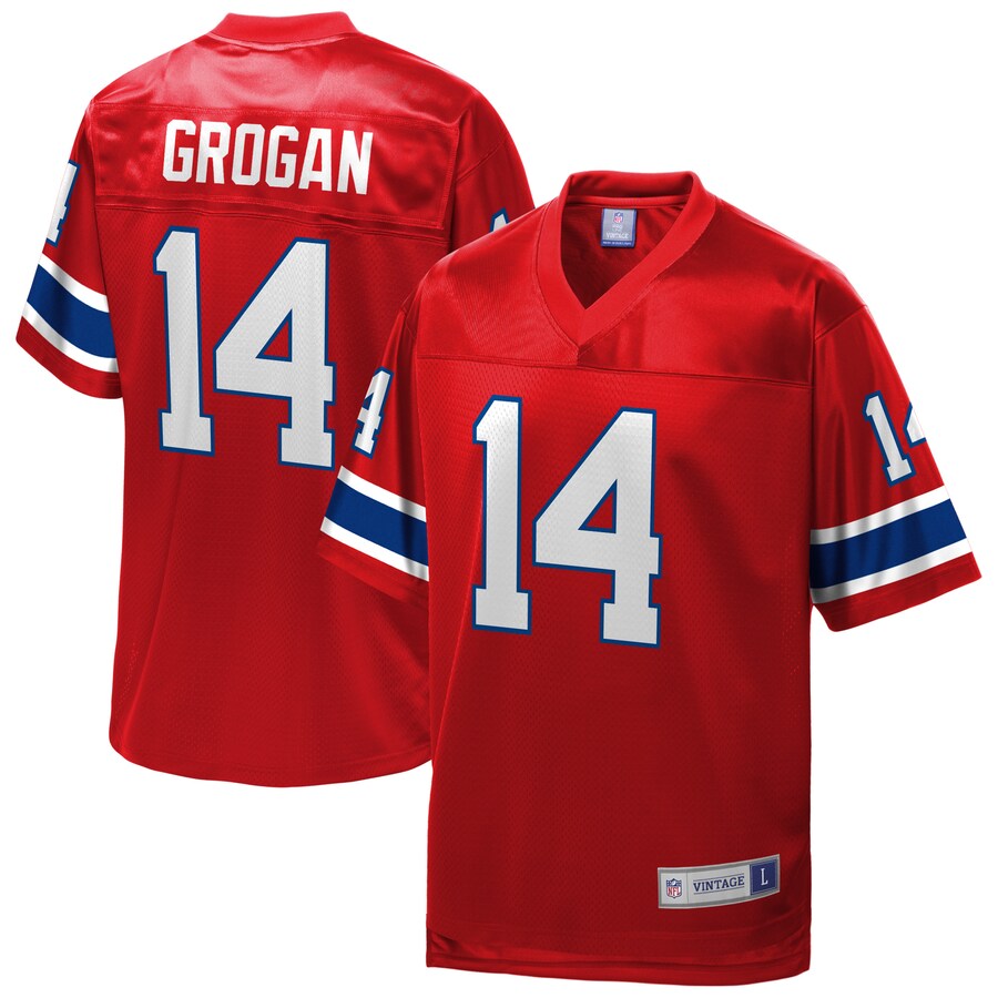 New England Patriots Steve Grogan NFL jersey front view