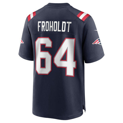 New England Patriots Hjalte Froholdt NFL jersey front view