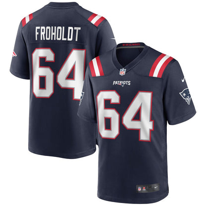 New England Patriots Hjalte Froholdt NFL jersey front view