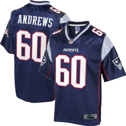 New England Patriots David Andrews Big Tall NFL jersey front view