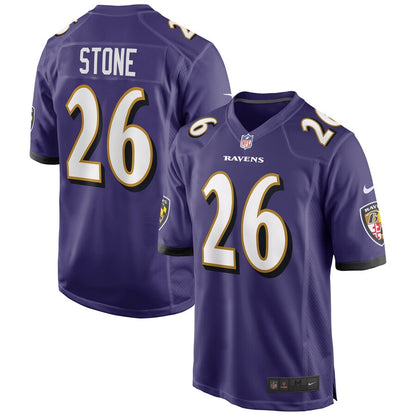 Baltimore Ravens Geno Stone NFL jersey front view