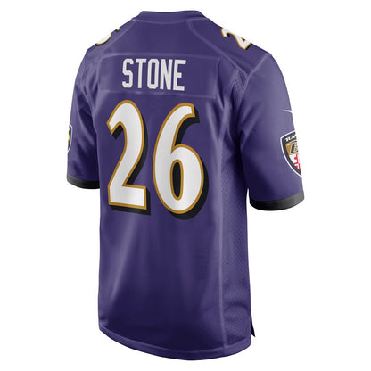 Baltimore Ravens Geno Stone NFL jersey front view