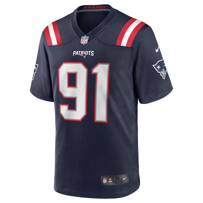 NE DJ Navy Game Jersey rtj football 4045