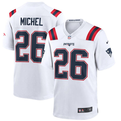 NE SM White Game Jersey rtj football 4006
