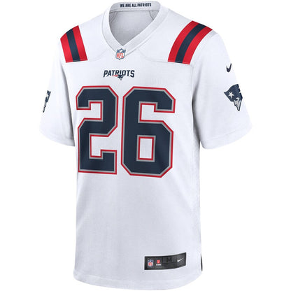 NE SM White Game Jersey rtj football 4006