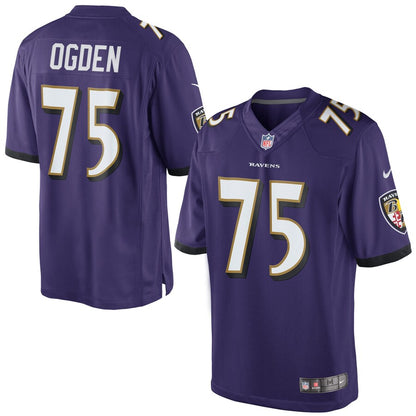 s Jonathan Ogden Purple BAL Limited Jersey rtj football 3940