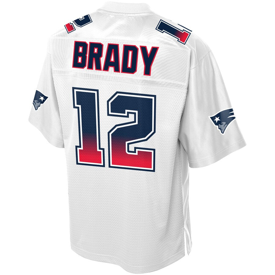 New England Patriots Tom Brady By Branded Fade NFL jersey front view