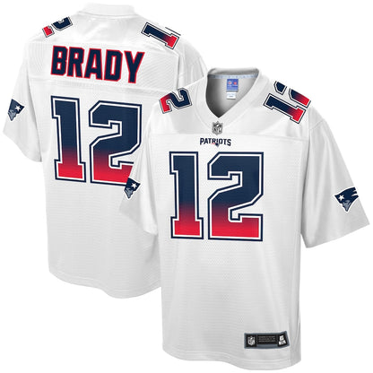 New England Patriots Tom Brady By Branded Fade NFL jersey front view