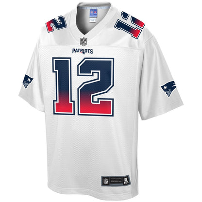New England Patriots Tom Brady By Branded Fade NFL jersey front view
