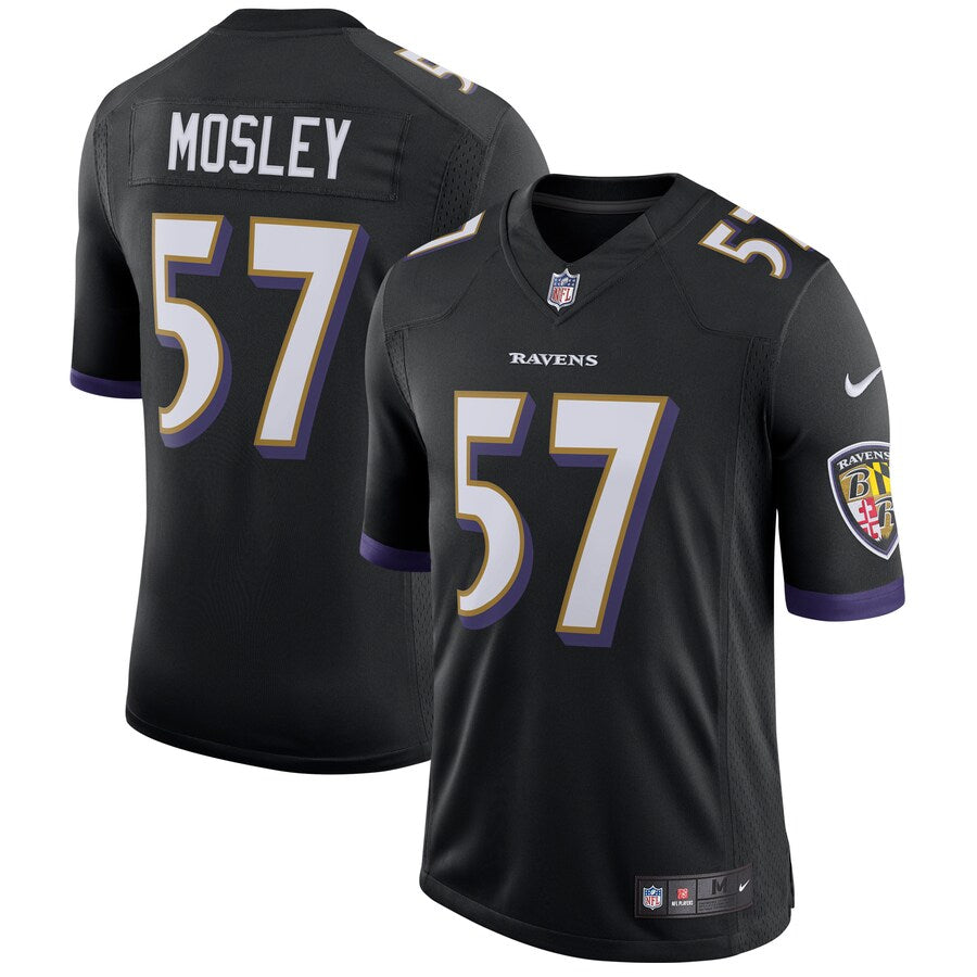 Baltimore Ravens Cj Mosley Speed Machine NFL jersey front view