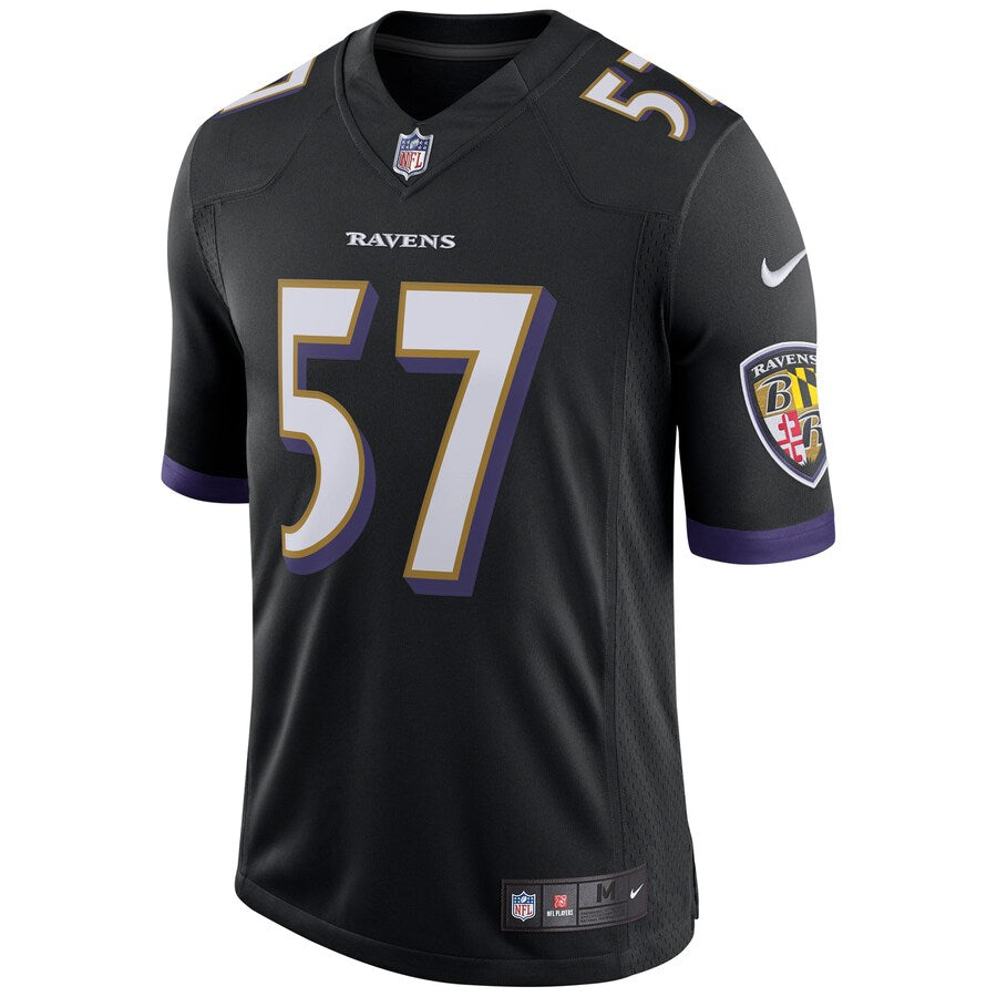 Baltimore Ravens Cj Mosley Speed Machine NFL jersey front view
