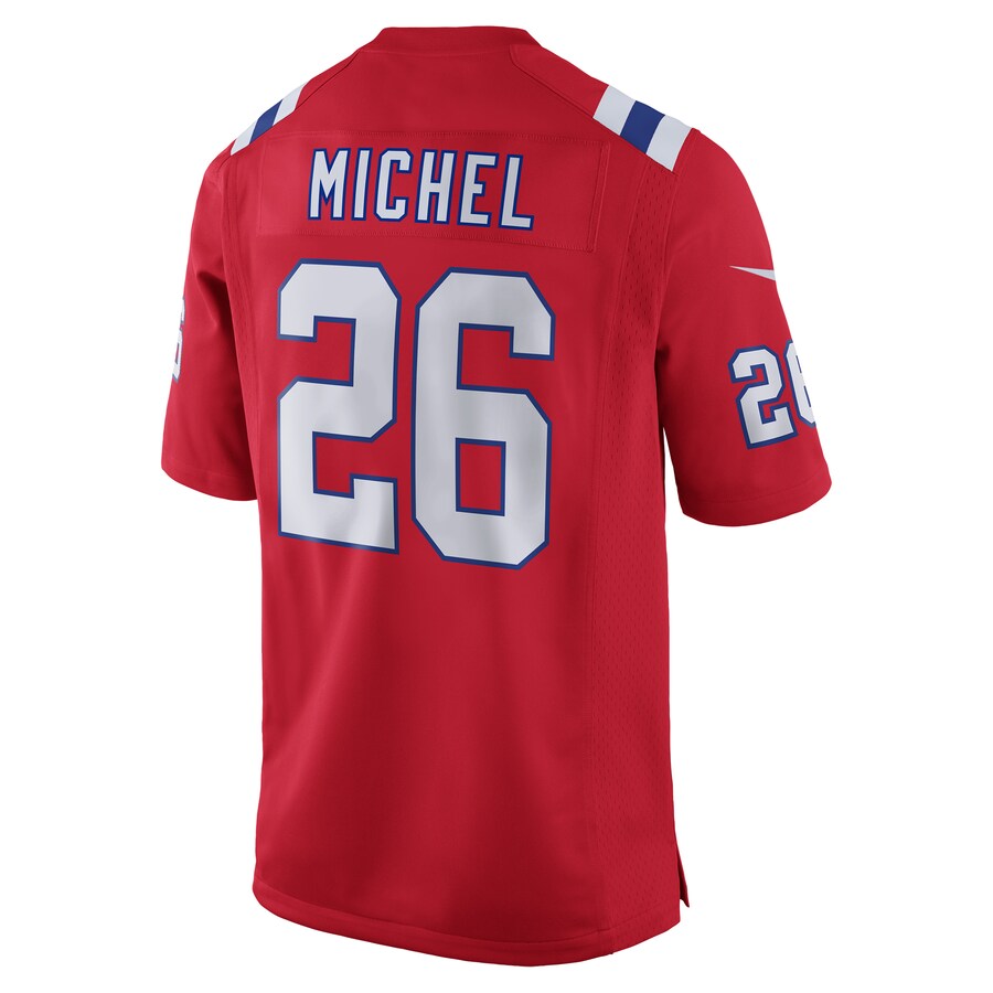 New England Patriots Sony Michel NFL jersey front view