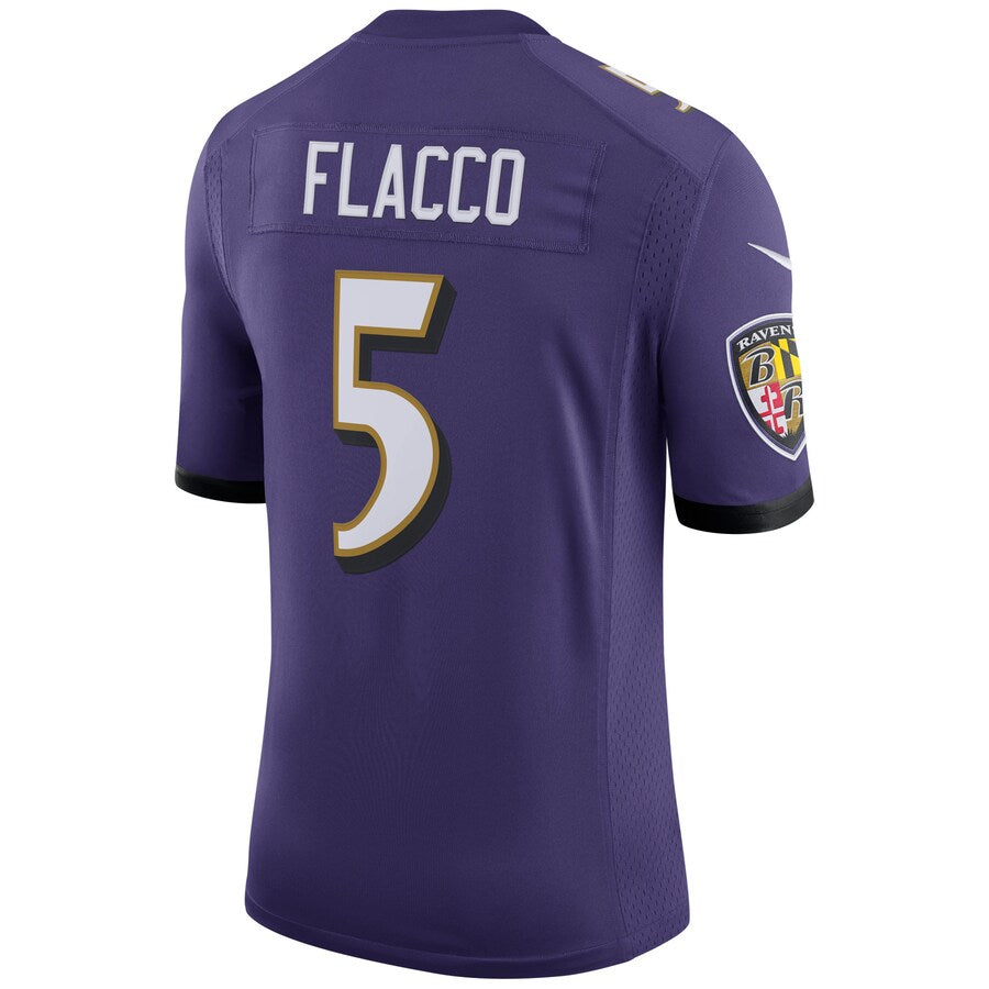 Baltimore Ravens Joe Flacco Speed Machine NFL jersey front view