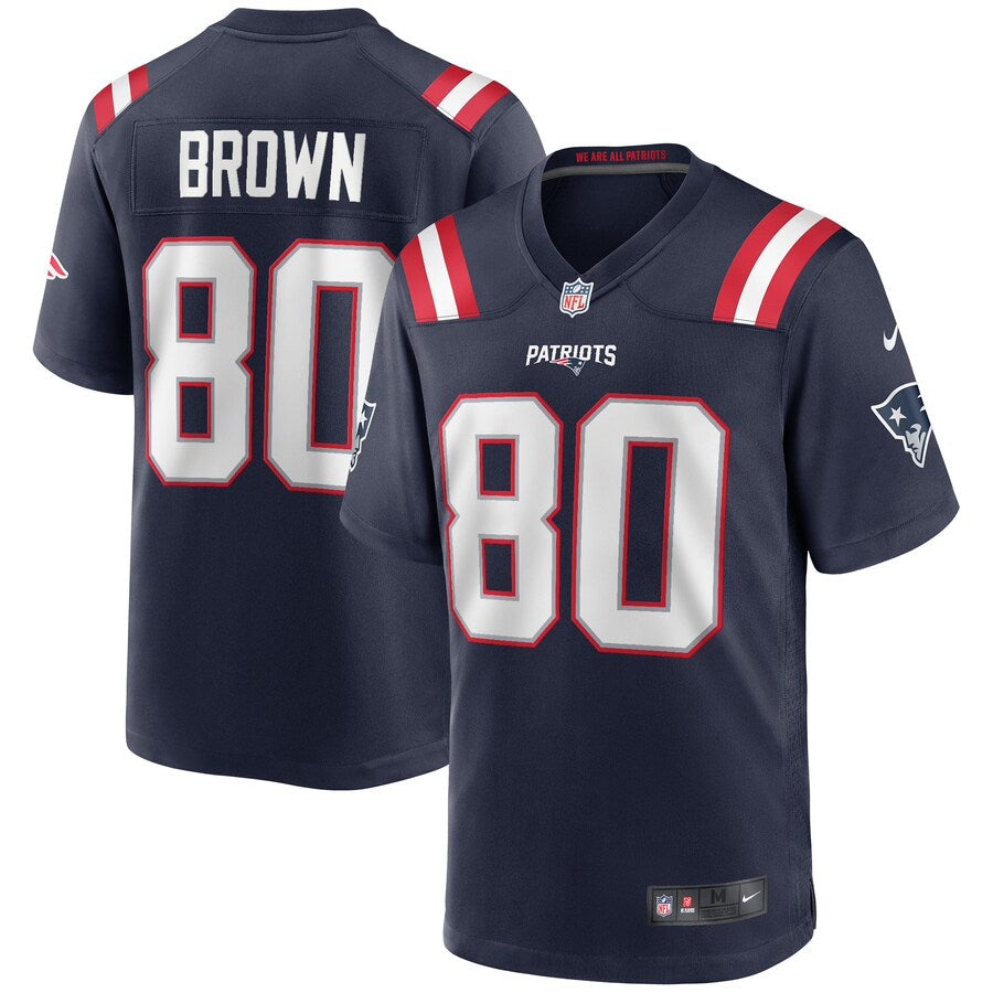 New England Patriots Troy NFL jersey front view