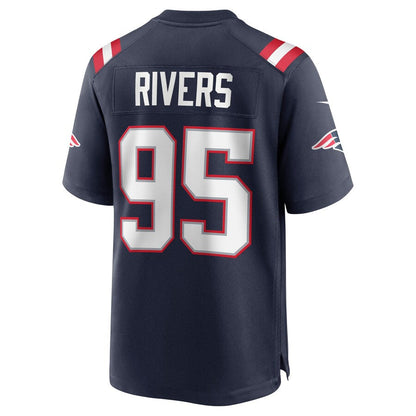 New England Patriots Derek Rivers NFL jersey front view