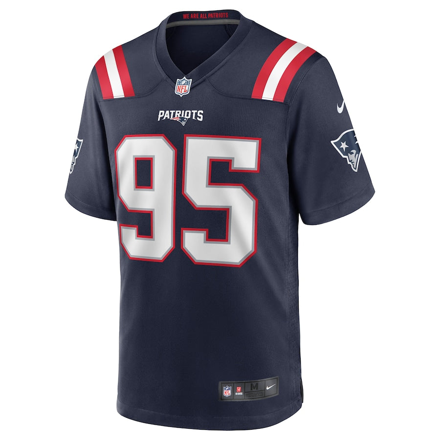 New England Patriots Derek Rivers NFL jersey front view