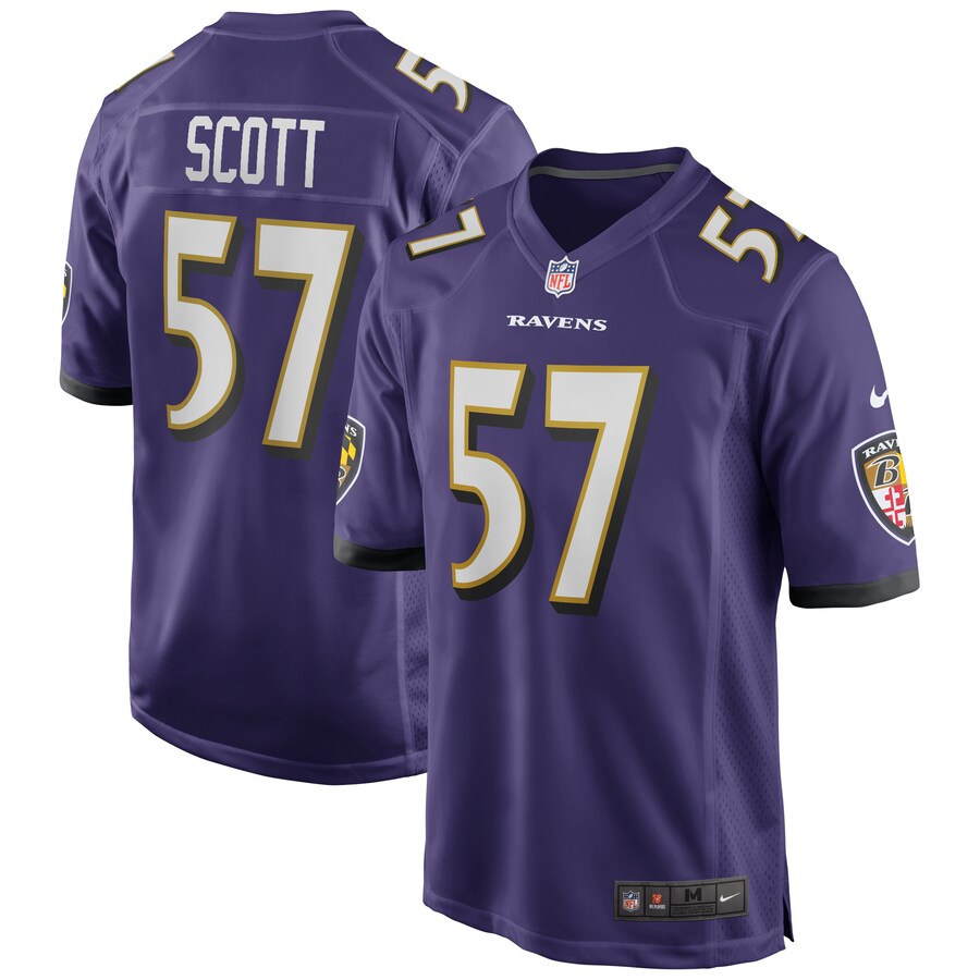 Baltimore Ravens Bart Scott NFL jersey front view