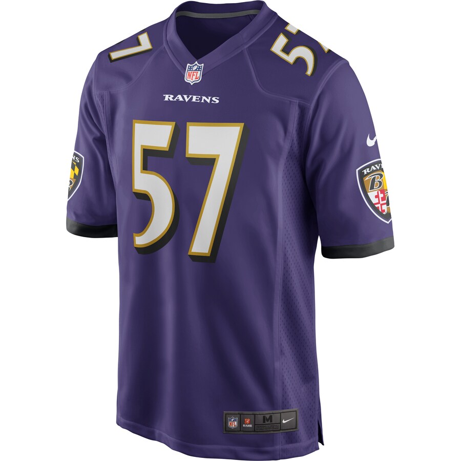 Baltimore Ravens Bart Scott NFL jersey front view