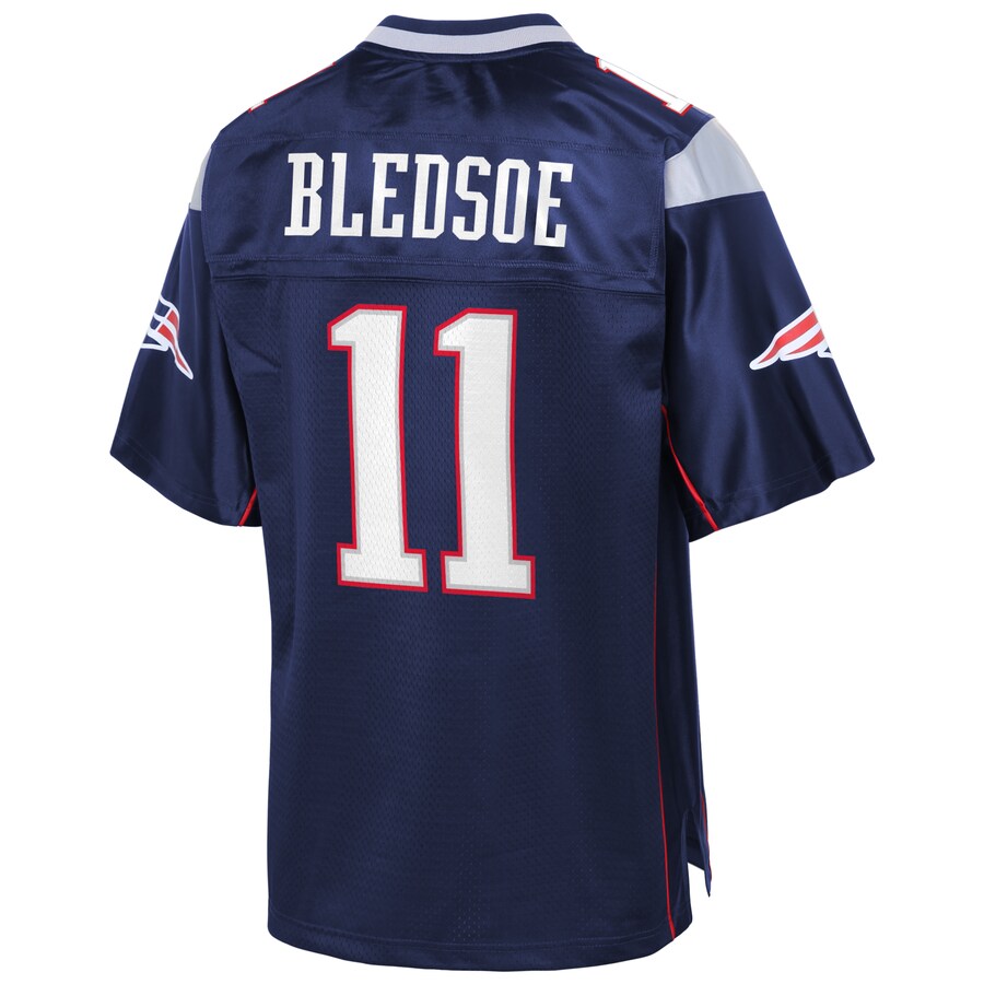 New England Patriots Drew Bledsoe NFL jersey front view