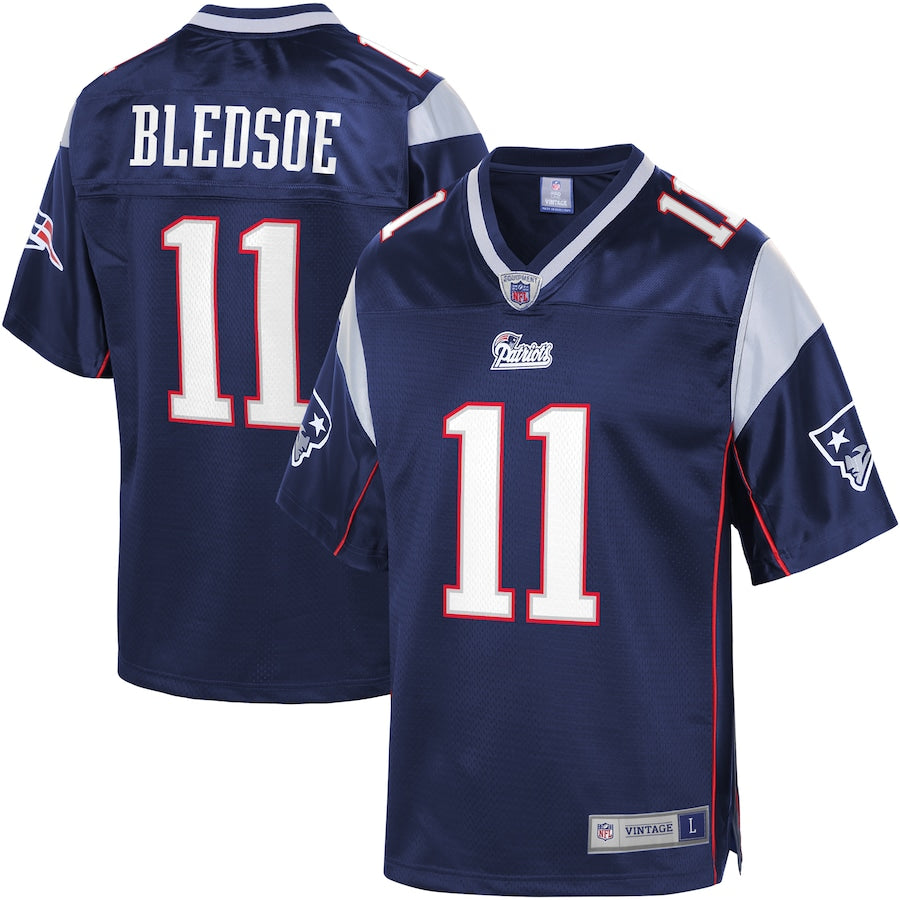 New England Patriots Drew Bledsoe NFL jersey front view