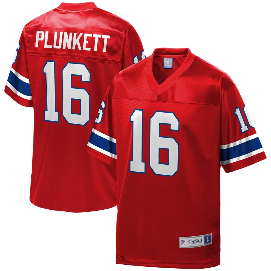 New England Patriots Jim Plunkett NFL jersey front view