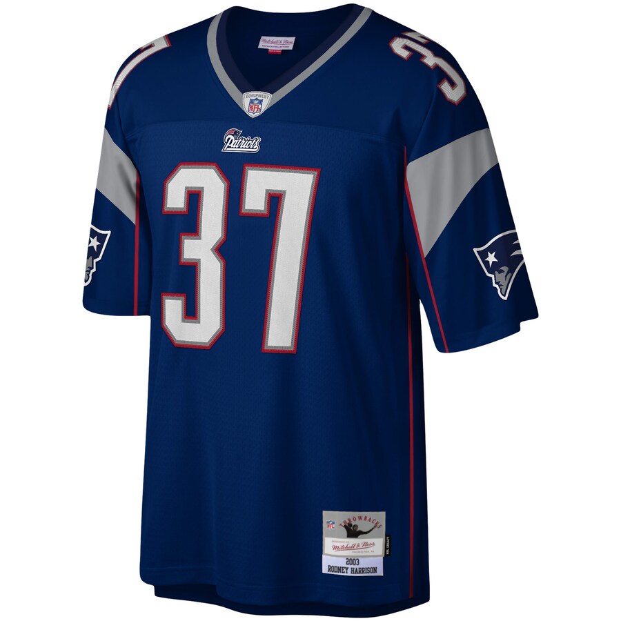 New England Patriots Rodney Harrison Legacy NFL jersey front view