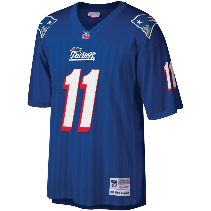 New England Patriots Drew Bledsoe Legacy NFL jersey front view
