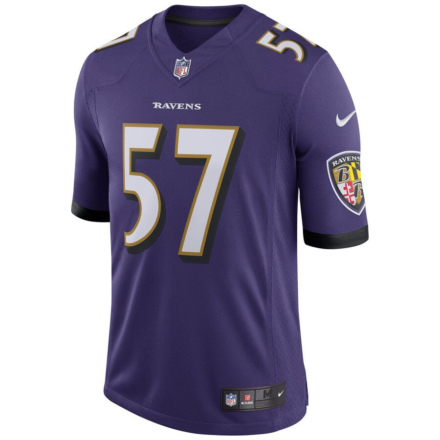 Baltimore Ravens Cj Mosley Speed Machine NFL jersey front view