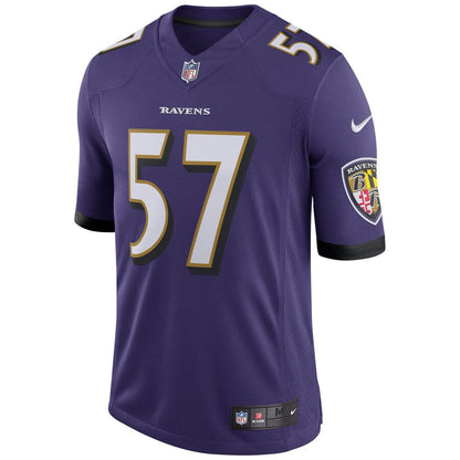 Baltimore Ravens Cj Mosley Speed Machine NFL jersey front view