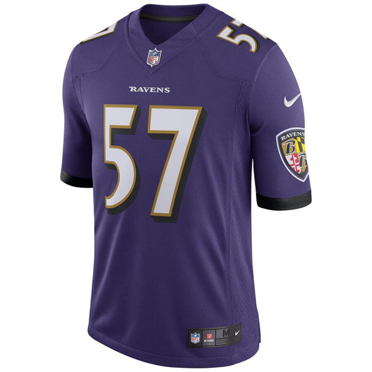 Baltimore Ravens Cj Mosley Speed Machine NFL jersey front view