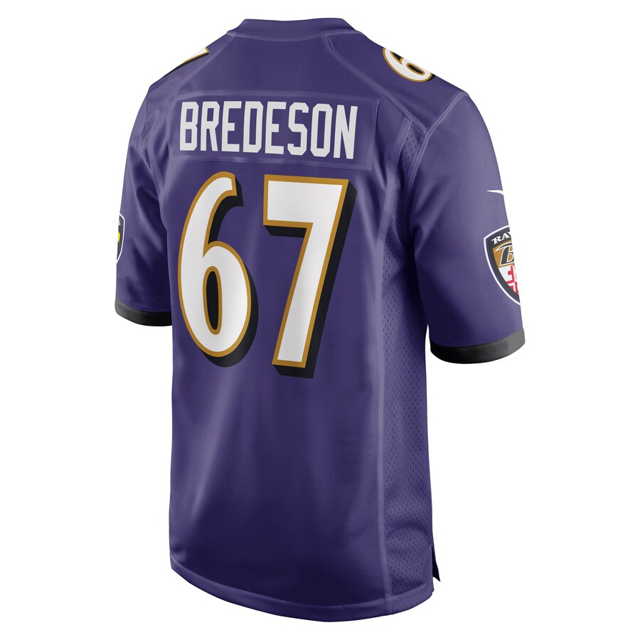 Baltimore Ravens Ben Bredeson NFL jersey front view