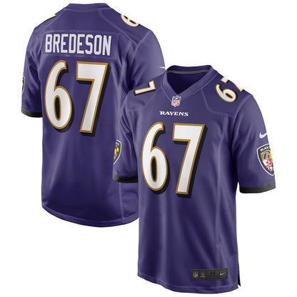 Baltimore Ravens Ben Bredeson NFL jersey front view