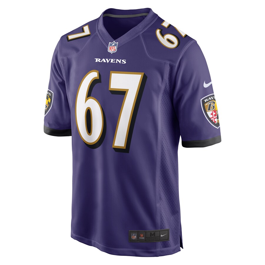 Baltimore Ravens Ben Bredeson NFL jersey front view