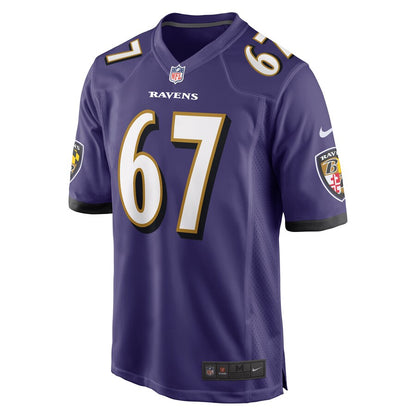 Baltimore Ravens Ben Bredeson NFL jersey front view
