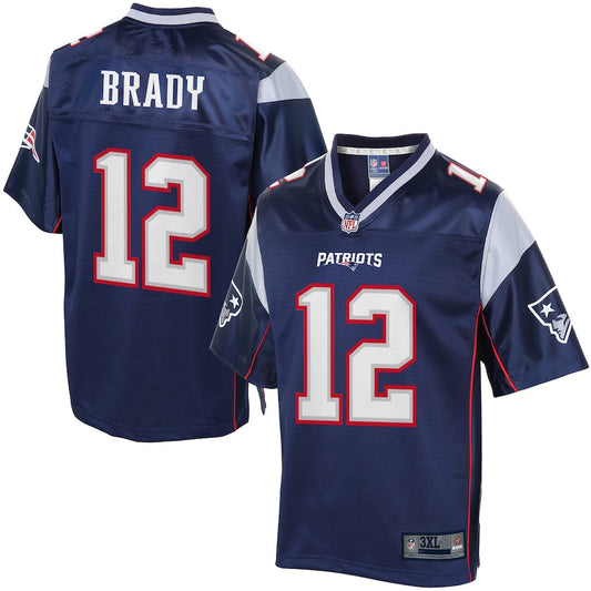 New England Patriots S Tom Brady Big Tall NFL jersey front view