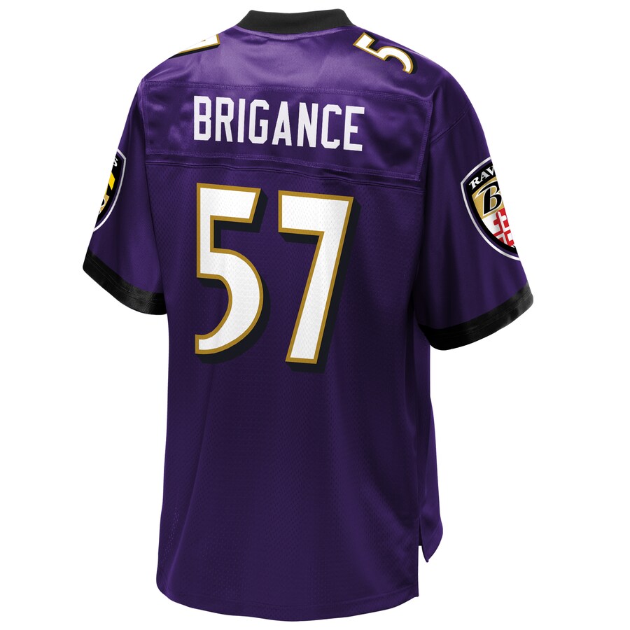 Baltimore Ravens Oj Brigance NFL jersey front view