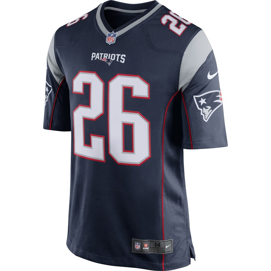 New England Patriots Sony Michel NFL jersey front view
