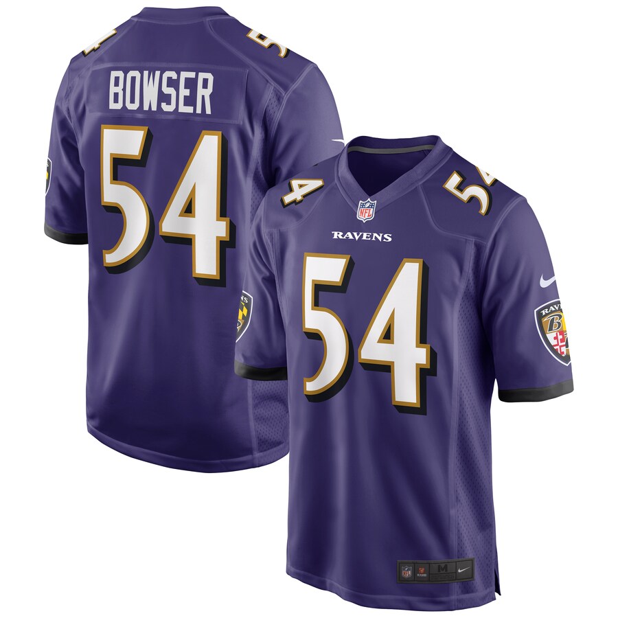 Baltimore Ravens Tyus Bowser NFL jersey front view