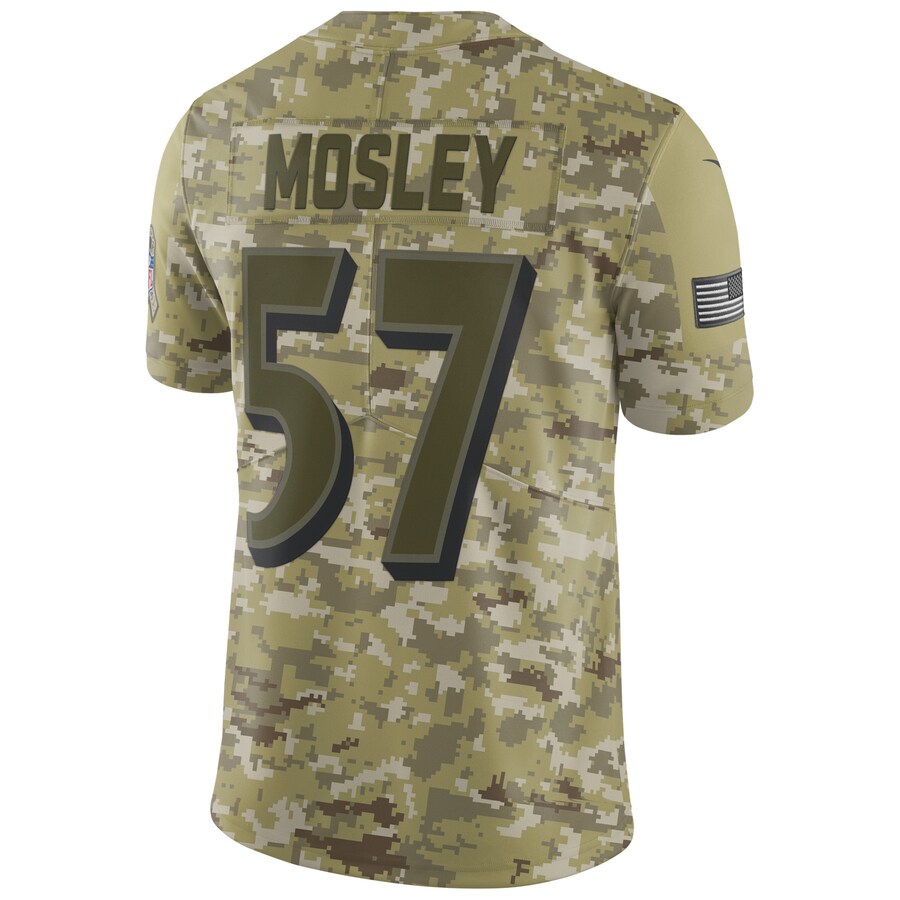 Baltimore Ravens Cj Mosley Camo Salute To NFL jersey front view