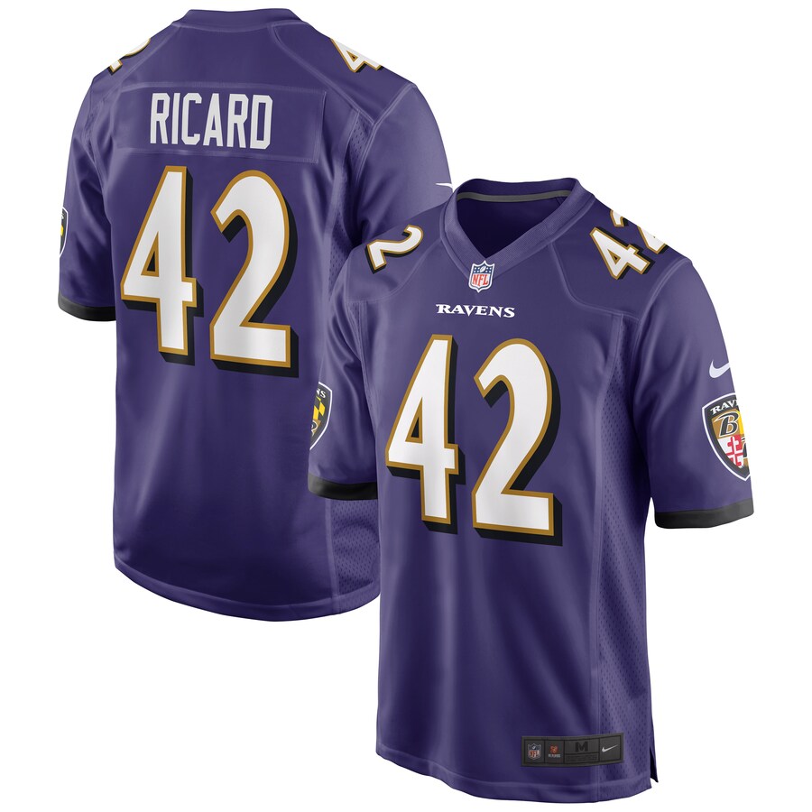 Baltimore Ravens Patrick Ricard NFL jersey front view
