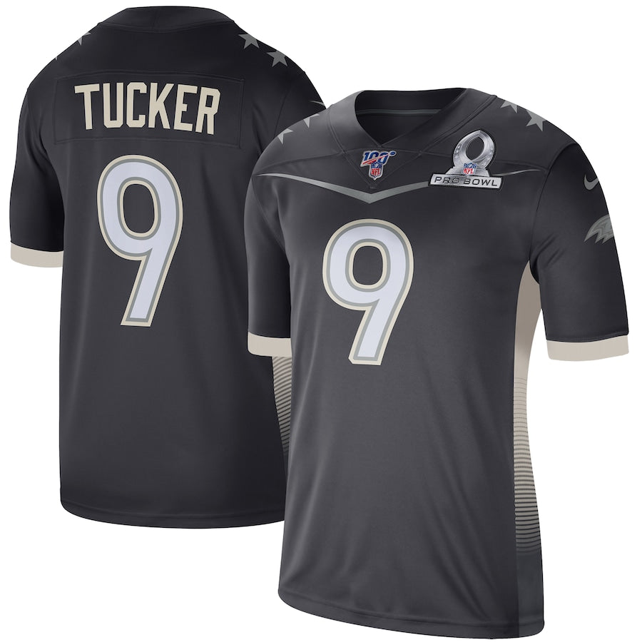 Justin Tucker Anthracite Afc Pro Bowl Game Jersey 3900 jersey front view