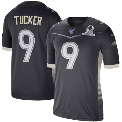 Justin Tucker Anthracite Afc Pro Bowl Game Jersey 3900 jersey front view