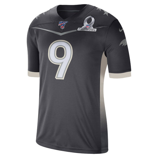 Justin Tucker Anthracite Afc Pro Bowl Game Jersey 3900 jersey front view